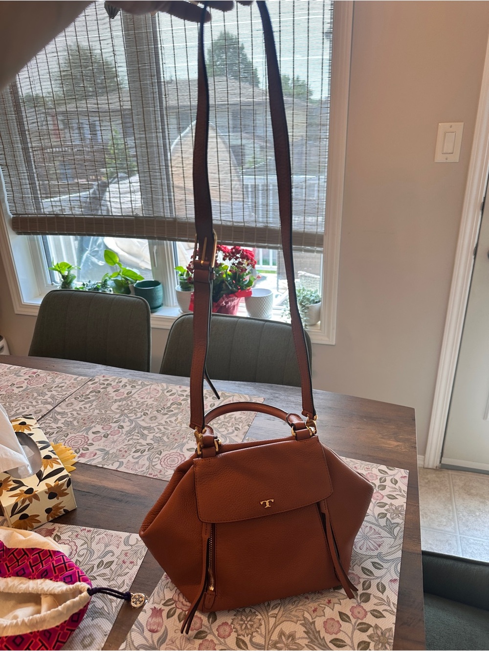 Authentic Tory Burch half moon bag - Picture 8 of 12